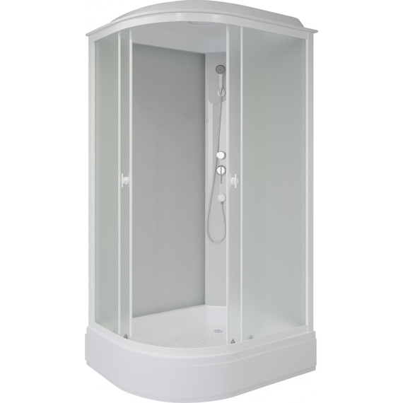 Душевая кабина Niagara Promo 100x80 см P100/80/26R/MT, белый/матовое (безсиликоновая сборка) фото 2