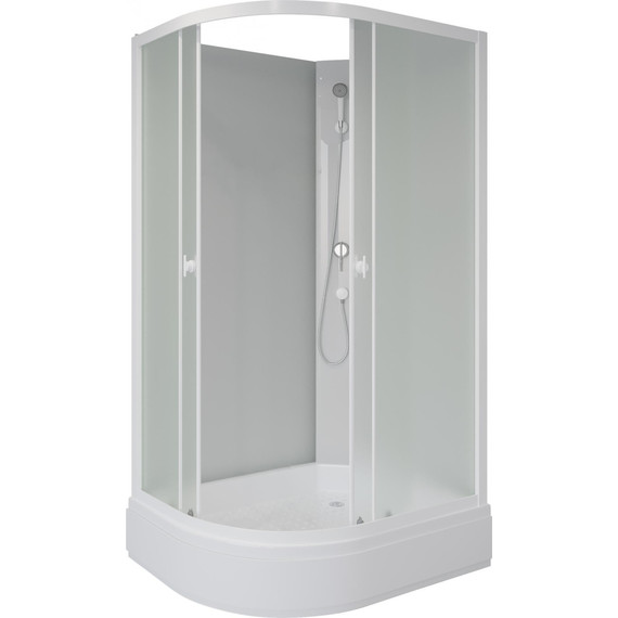 Душевая кабина Niagara Promo 90x70 см P90/70/26R/MT/BK, белый/матовое (безсиликоновая сборка) фото 2