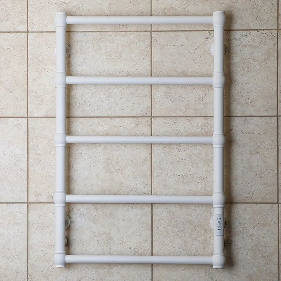 Полотенцесушитель электрический Тругор Ретро Пэк сп П5 500х800 мм (возможность скрытого подключения) 00-00046791, белый фото 2