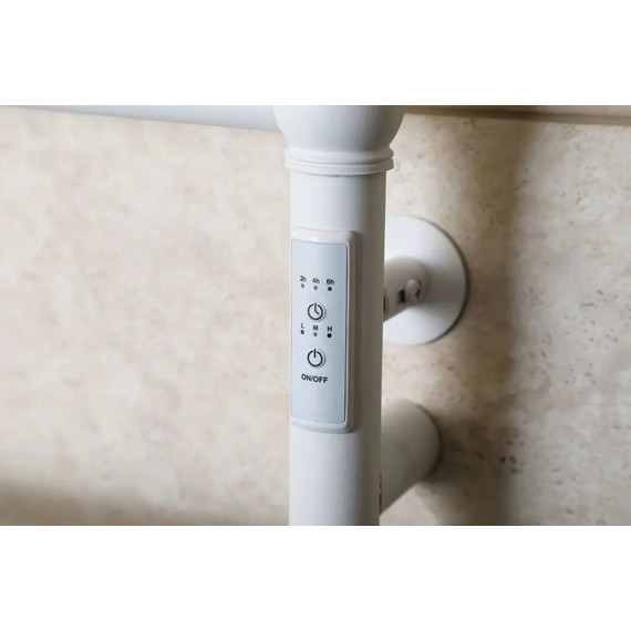 Полотенцесушитель электрический Тругор Ретро Пэк сп П5 500х800 мм (возможность скрытого подключения) 00-00046791, белый фото 3