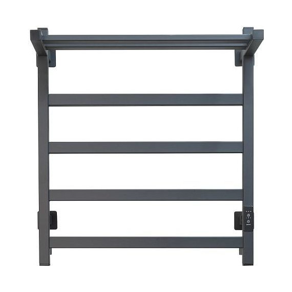Полотенцесушитель электрический Тругор Пэк сп 20 кв с полкой П5 500х600 мм (возможность скрытого подключения) 00-00047125, графит фото 2