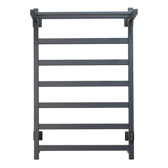 Полотенцесушитель электрический Тругор Пэк сп 20 кв с полкой П7 500х800 мм (возможность скрытого подключения) 00-00047126, графит - 2 Полотенцесушитель электрический Тругор Пэк сп 20 кв с полкой П7 500х800 мм (возможность скрытого подключения) 00-00047126, графит фото 2