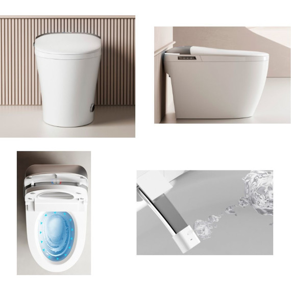 Унитаз-биде приставной электронный с импульсным смывом Cerutti Ersilia Smart CT10616 фото 2