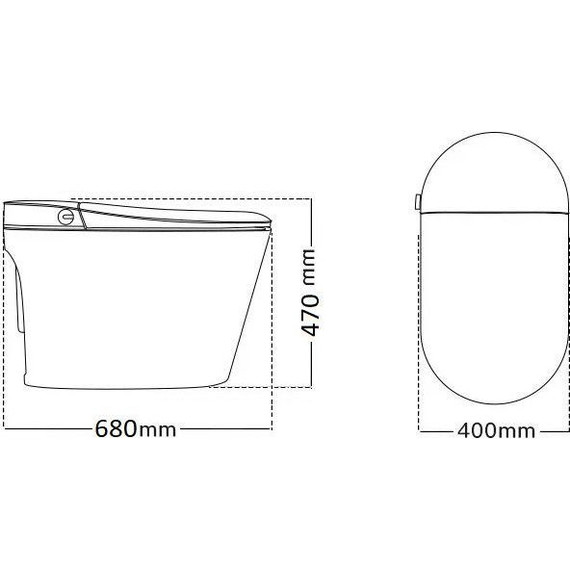 Унитаз-биде приставной электронный с импульсным смывом ​Cerutti Ester Smart CT10617 фото 7