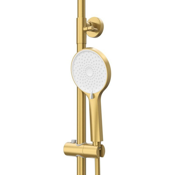 Душевая стойка Cezares RELAX-CVD-BORO, брашированное золото фото 7