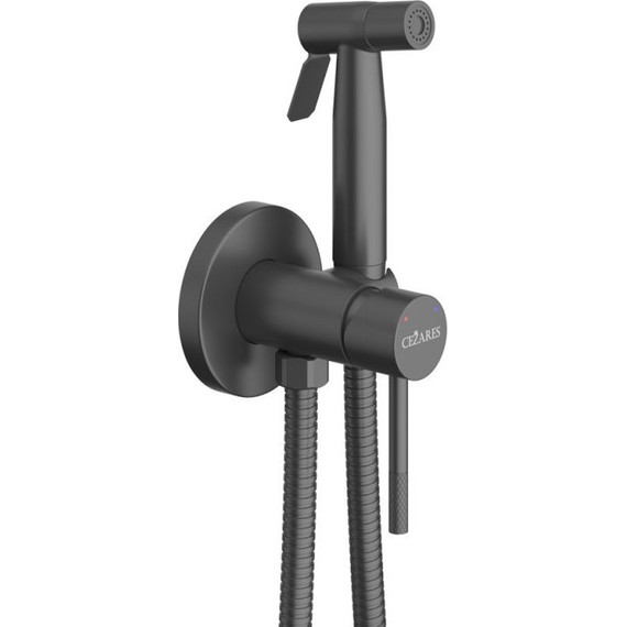 Набор для гигиенического душа Cezares RELAX-DIF-NOP (со скрытой частью), чёрный матовый, Цвет производителя: чёрный матовый - 2 Набор для гигиенического душа Cezares RELAX-DIF-NOP (со скрытой частью), чёрный матовый, Цвет производителя: чёрный матовый фото 2