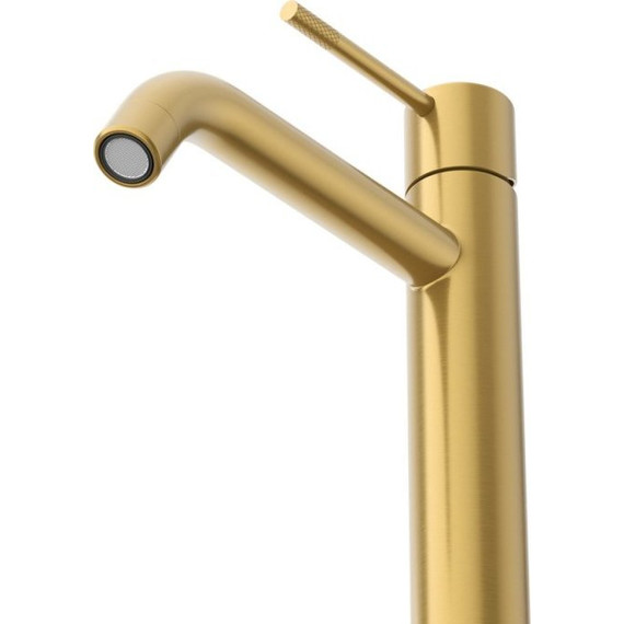 Смеситель для раковины высокий Cezares RELAX-LC1-BORO-W0, брашированное золото, Цвет производителя: брашированное золото - 3 Смеситель для раковины высокий Cezares RELAX-LC1-BORO-W0, брашированное золото, Цвет производителя: брашированное золото фото 3