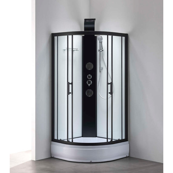 Гидробокс Taliente 100x100 см TA-100CB, чёрный/прозрачное фото 8