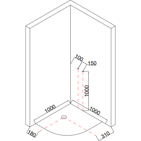 Гидробокс Taliente 100x100 см TA-100CW, белый/прозрачное фото 12