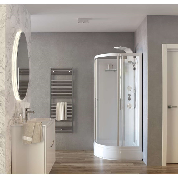 Гидробокс Taliente 100x100 см TA-100CW, белый/прозрачное фото 9