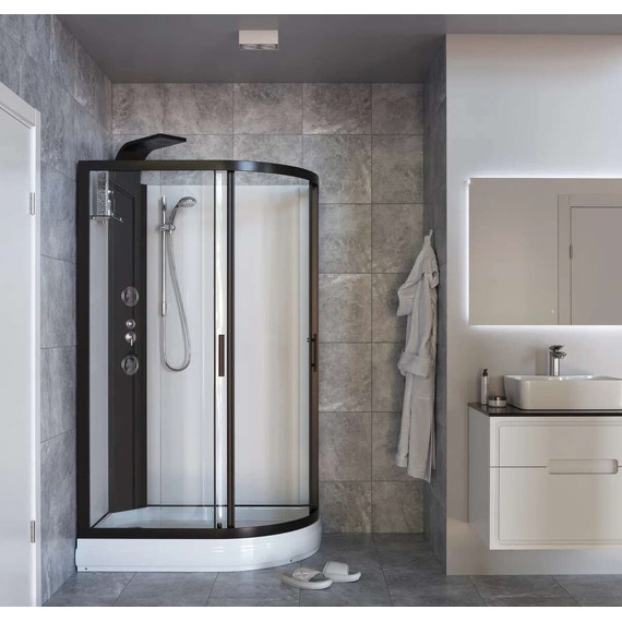 Гидробокс Taliente 120x80 см TA-128CB(L), чёрный/прозрачное - 3 Гидробокс Taliente 120x80 см TA-128CB(L), чёрный/прозрачное фото 3