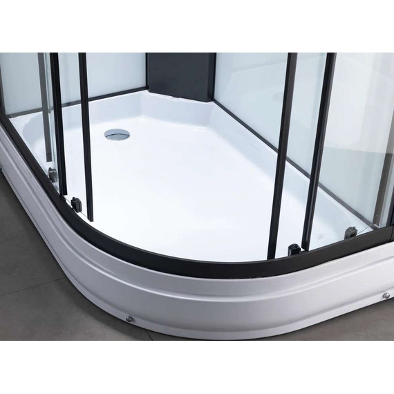 Гидробокс Taliente 120x80 см TA-128CB(L), чёрный/прозрачное - 4 Гидробокс Taliente 120x80 см TA-128CB(L), чёрный/прозрачное фото 4