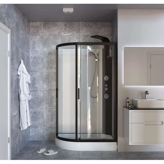 Гидробокс Taliente 120x80 см TA-128CB(R), чёрный/прозрачное - 3 Гидробокс Taliente 120x80 см TA-128CB(R), чёрный/прозрачное фото 3