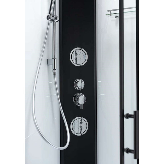 Гидробокс Taliente 120x80 см TA-128CB(R), чёрный/прозрачное - 5 Гидробокс Taliente 120x80 см TA-128CB(R), чёрный/прозрачное фото 5