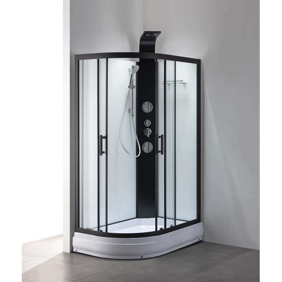 Гидробокс Taliente 120x80 см TA-128CB(R), чёрный/прозрачное - 6 Гидробокс Taliente 120x80 см TA-128CB(R), чёрный/прозрачное фото 6