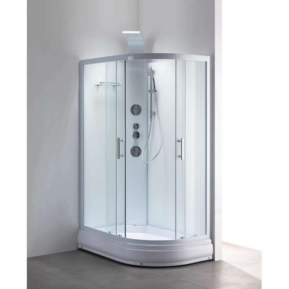 Гидробокс Taliente 120x80 см TA-128CW(L), белый/прозрачное фото 6