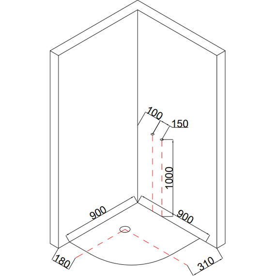 Гидробокс Taliente 90x90 см TA-99CW, белый/прозрачное фото 12
