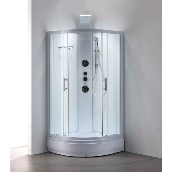 Гидробокс Taliente 90x90 см TA-99CW, белый/прозрачное фото 4