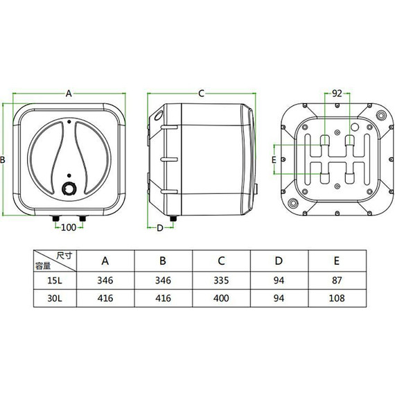Водонагреватель (бойлер) Azario AZW 15 на 15 л - 4 Водонагреватель (бойлер) Azario AZW 15 на 15 л фото 4
