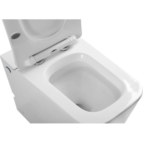 Унитаз приставной безободковый с импульсным смывом SantiLine SL-5033 фото 4