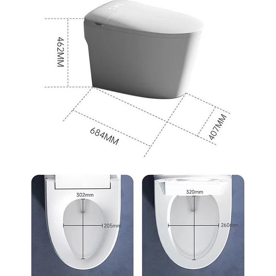 Унитаз-биде приставной электронный SantiLine SL-5036 фото 7