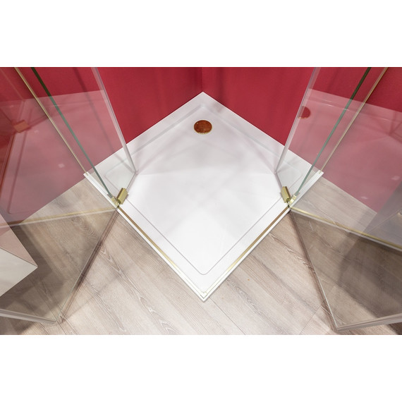 Душевое ограждение Cezares SLIDER-A-2-80/90-C-BORO (80-90)x(80-90) см (стекло 8 мм) брашированное золото/прозрачное - 10 Душевое ограждение Cezares SLIDER-A-2-80/90-C-BORO (80-90)x(80-90) см (стекло 8 мм) брашированное золото/прозрачное фото 10