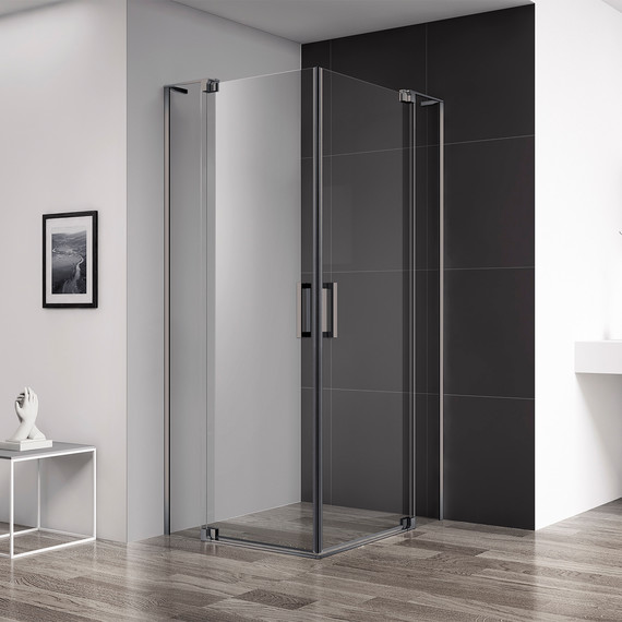 Душевое ограждение Cezares SLIDER-A-2-80/90-C-GM (80-90)x(80-90) см (стекло 8 мм) оружейная сталь/прозрачное - 2 Душевое ограждение Cezares SLIDER-A-2-80/90-C-GM (80-90)x(80-90) см (стекло 8 мм) оружейная сталь/прозрачное фото 2