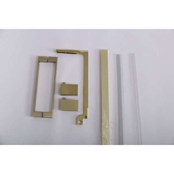 Душевое ограждение Cezares SLIDER-AH-1-80-100/110-C-BORO 100-110x80 см (стекло 8 мм) брашированное золото/прозрачное - 2 Душевое ограждение Cezares SLIDER-AH-1-80-100/110-C-BORO 100-110x80 см (стекло 8 мм) брашированное золото/прозрачное фото 2