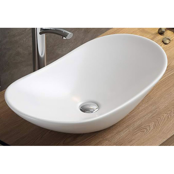 Раковина-чаша CeramaLux 60 см 7811MW, белый матовый фото 2