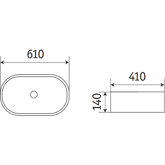 Раковина-чаша CeramaLux N 60 см 78327-1MB, чёрный матовый - 3 Раковина-чаша CeramaLux N 60 см 78327-1MB, чёрный матовый фото 3