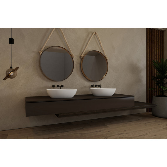 Раковина-чаша Abber Stein 56 см AS2636, белый матовый фото 2