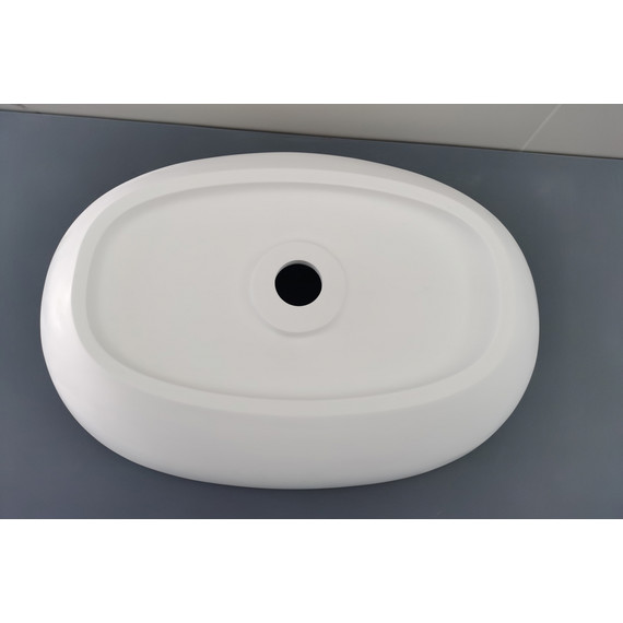 Раковина-чаша Abber Stein 56 см AS2636, белый матовый фото 6