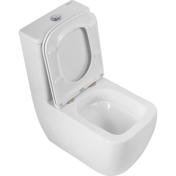 Унитаз-компакт безободковый BelBagno Luce-Tor BB2197CP-TOR/SC (Система смыва торнадо) с крышкой микролифт фото 9