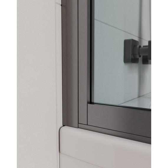 Шторка для ванны Cezares Slider VF-11 90 см, оружейная сталь/прозрачное - 2 Шторка для ванны Cezares Slider VF-11 90 см, оружейная сталь/прозрачное фото 2