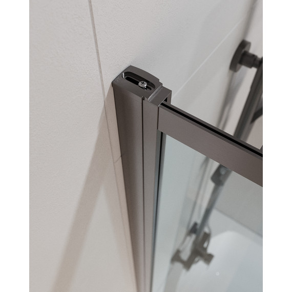 Шторка для ванны Cezares Slider VF-11 90 см, оружейная сталь/прозрачное - 4 Шторка для ванны Cezares Slider VF-11 90 см, оружейная сталь/прозрачное фото 4