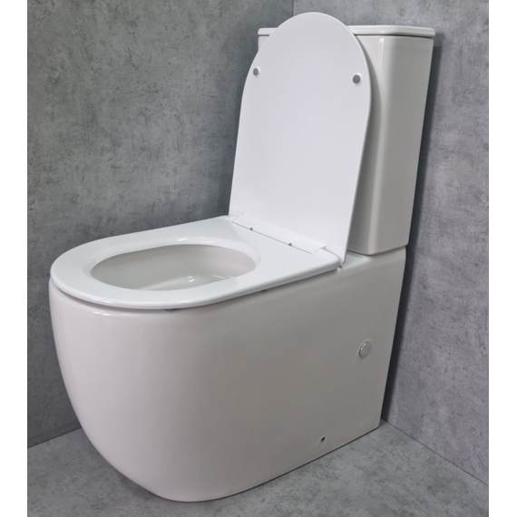 Унитаз-компакт CeramaLux TR2176-1 с крышкой микролифт (система смыва торнадо), Цвет производителя: белый - 3 Унитаз-компакт CeramaLux TR2176-1 с крышкой микролифт (система смыва торнадо), Цвет производителя: белый фото 3