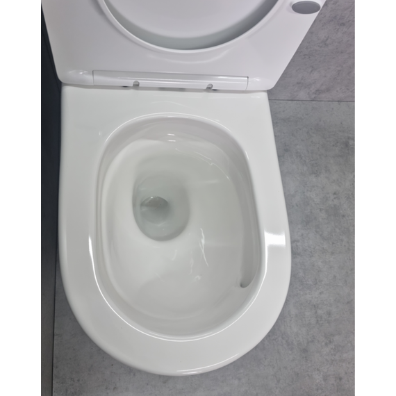 Унитаз-компакт CeramaLux TR2176-1 с крышкой микролифт (система смыва торнадо), Цвет производителя: белый - 4 Унитаз-компакт CeramaLux TR2176-1 с крышкой микролифт (система смыва торнадо), Цвет производителя: белый фото 4