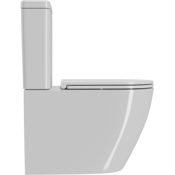 Унитаз-компакт CeramaLux TR2176-1 с крышкой микролифт (система смыва торнадо), Цвет производителя: белый - 5 Унитаз-компакт CeramaLux TR2176-1 с крышкой микролифт (система смыва торнадо), Цвет производителя: белый фото 5