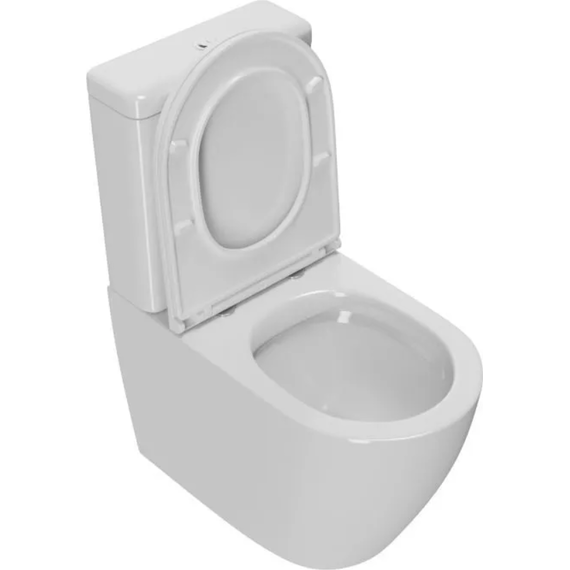 Унитаз-компакт CeramaLux TR2176-1 с крышкой микролифт (система смыва торнадо), Цвет производителя: белый - 6 Унитаз-компакт CeramaLux TR2176-1 с крышкой микролифт (система смыва торнадо), Цвет производителя: белый фото 6