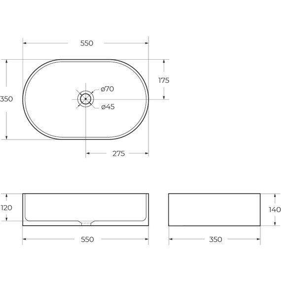 Раковина-чаша BelBagno 55 см BB1048 - 6 Раковина-чаша BelBagno 55 см BB1048 фото 6