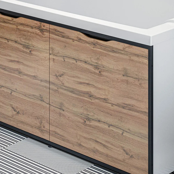 Панель фронтальная для ванны 1Marka Grunge Loft 170 см, дуб вотан фото 8