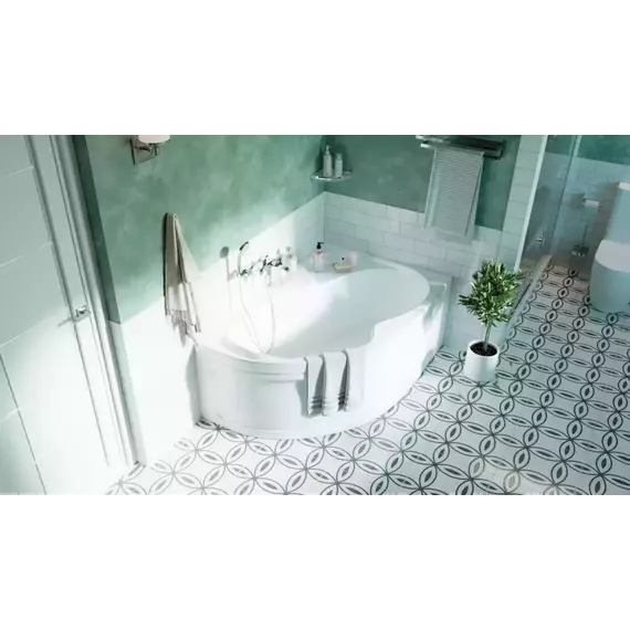 Ванна акриловая 1Marka Aura 150x105 см R, Размер - мм: 1500х1050 фото 7