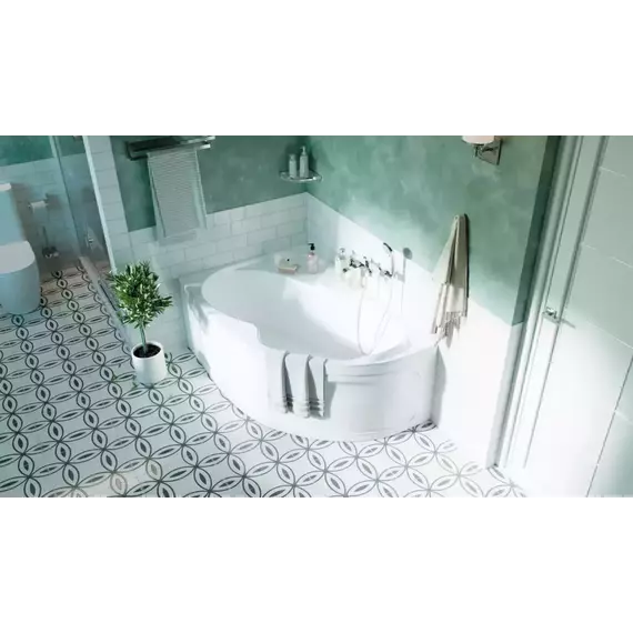 Ванна акриловая 1Marka Aura 150x105 см L, Размер - мм: 1500х1050 фото 7