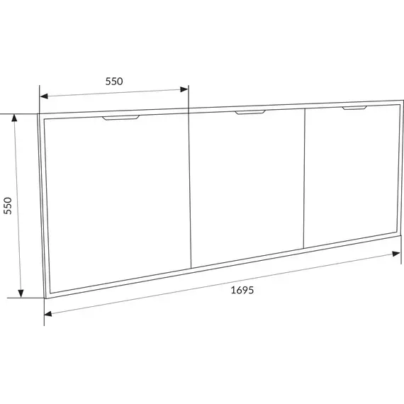 Панель фронтальная для ванны 1Marka Grunge Loft 170 см фото 4