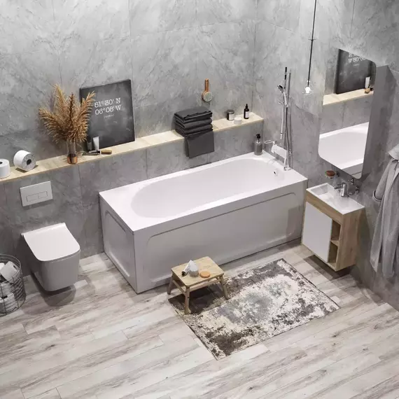 Ванна акриловая 1Marka Libra 170x70 см фото 6