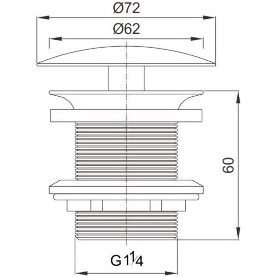 Донный клапан Cezares CZR-А81-01 фото 2