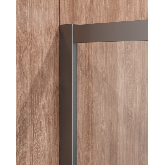 Душевое ограждение Cezares 90х90 см MOLVENO-R-2-90-C-BORO-IV, оружейная сталь/прозрачное фото 6