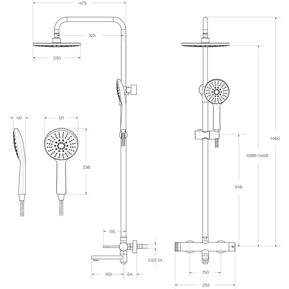 Душевая стойка Cezares RELAX-CVD-01 фото 7