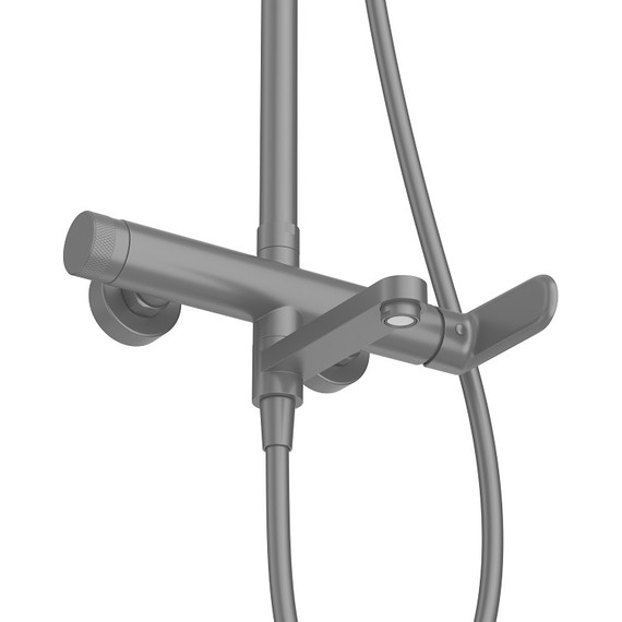 Душевая стойка Cezares STYLUS-CVD-NOP, чёрный матовый, Цвет производителя: чёрный матовый фото 4