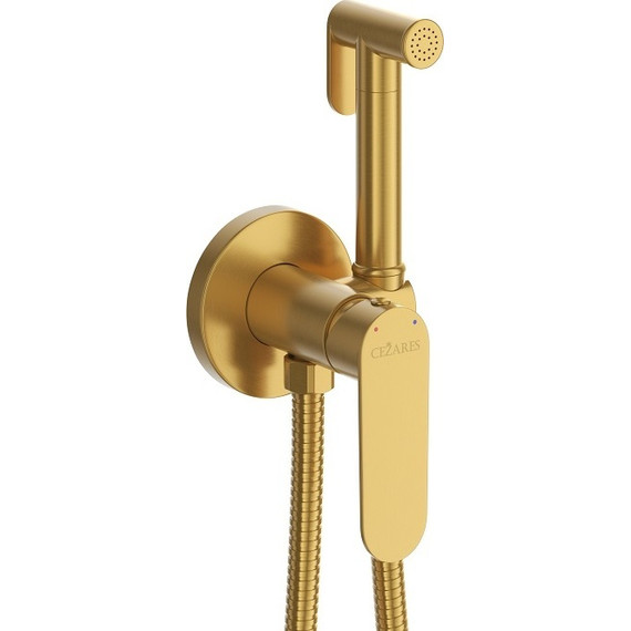 Набор для гигиенического душа Cezares STYLUS-DIF-BORO (со скрытой частью) брашированное золото, Цвет производителя: брашированное золото - 2 Набор для гигиенического душа Cezares STYLUS-DIF-BORO (со скрытой частью) брашированное золото, Цвет производителя: брашированное золото фото 2
